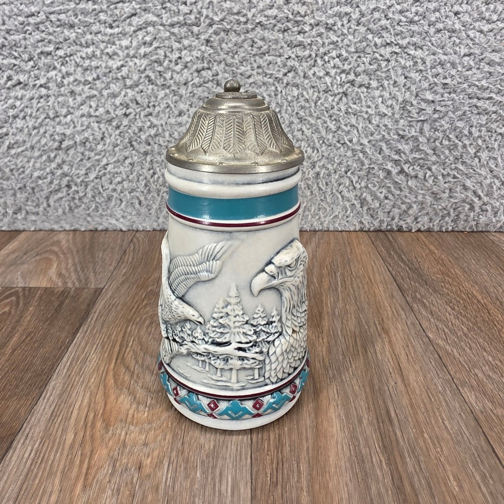 Avon 1990 Endangered Species‎ The Bald Eagle Ceramarte Beer Stein Made in Brazil